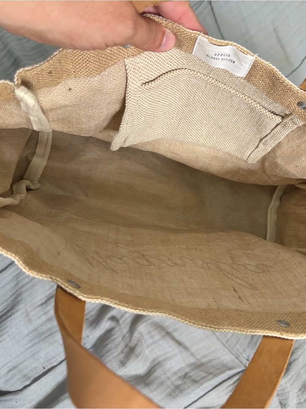 Magnolia Script Market Tote - Picture 5 of 5